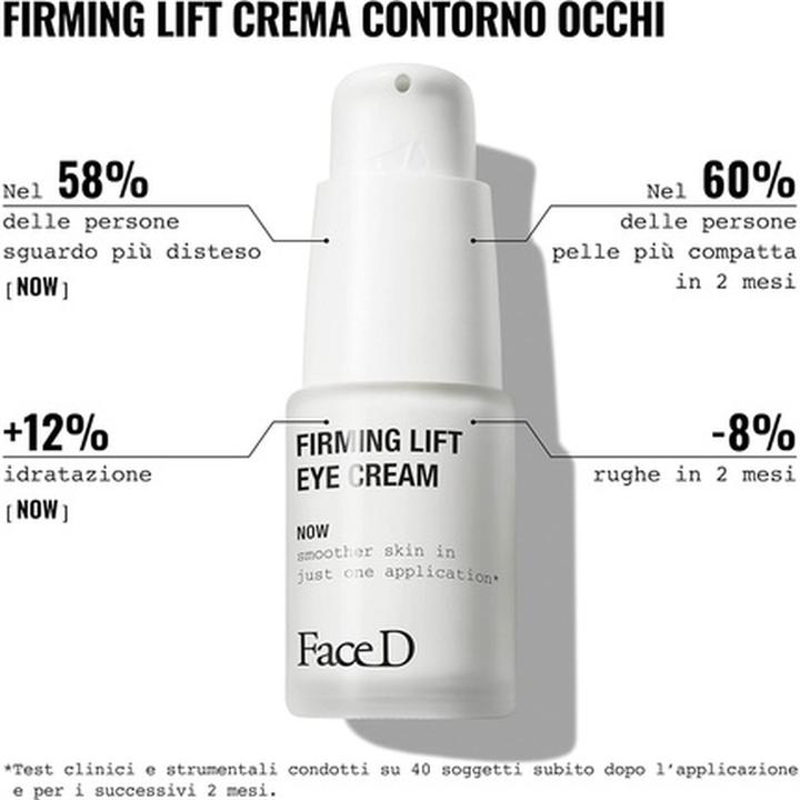 Immagine prodotto FaceD Face D Crema Occhi Rassodante con Acido Ialuronico 15ml (Crema per la cura degli occhi, 15 ml)