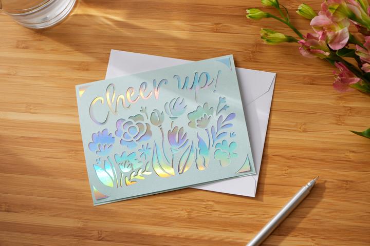 Actual product image Cricut Blank card Joy 10.7 x 13.9 cm with envelope, 12 pieces (12 pcs.)