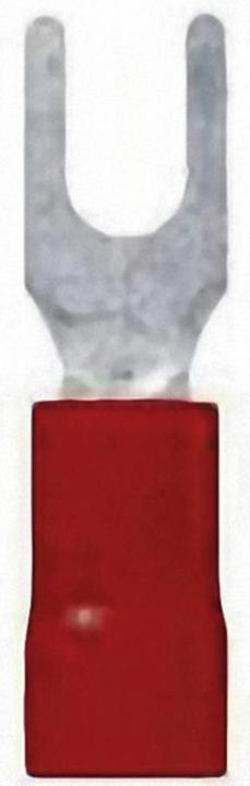 Actual product image Lapp Cable fork lug 0.5 mm² 1.5 mm² Hole-Ø=4.3 mm Partially insulated Red 63105050 100 pcs.
