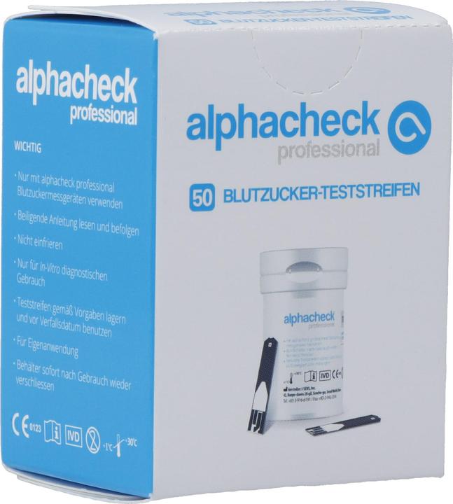 Produktbild Alphacheck professional Blutzucker Teststreifen