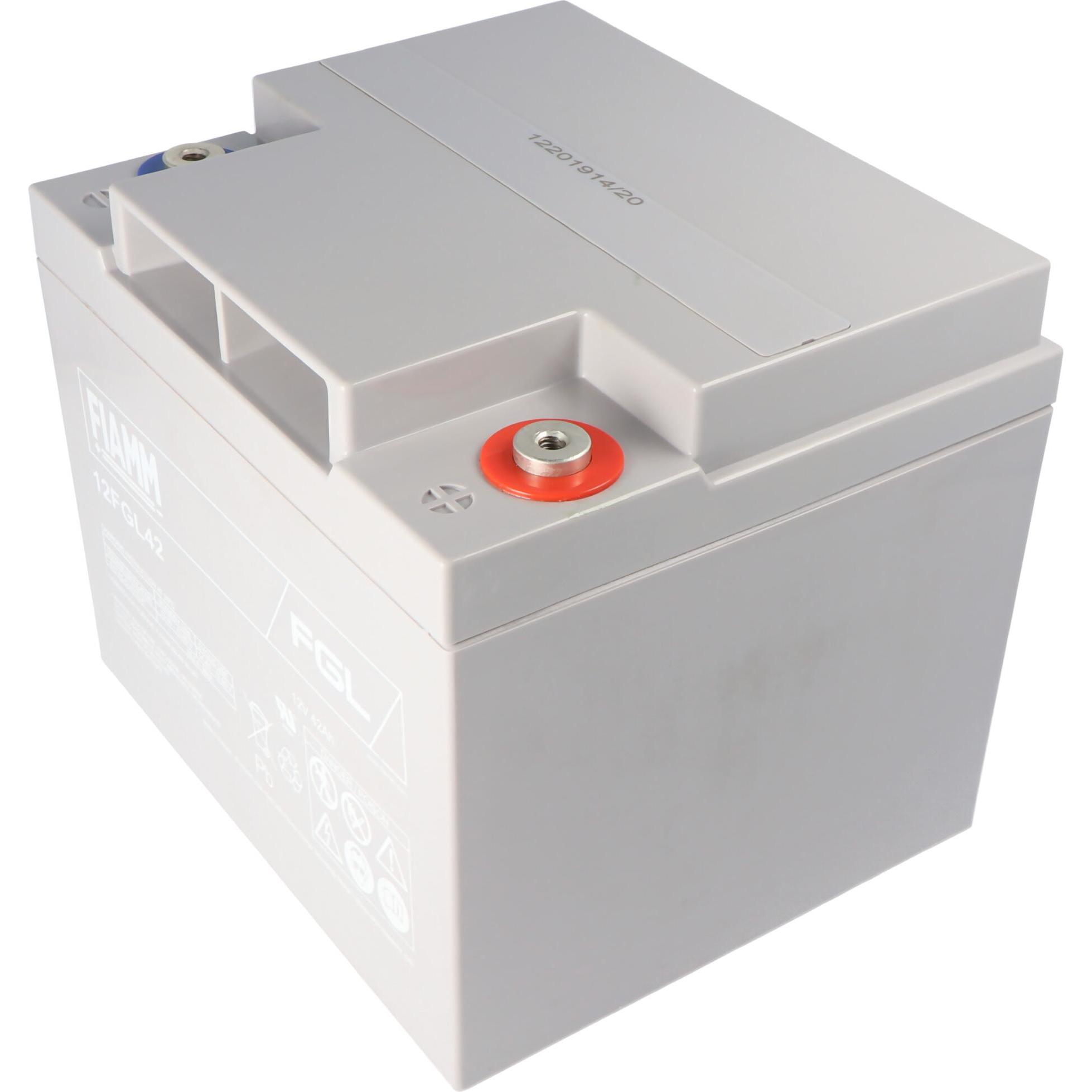 Fiamm, Versorgungsbatterie, Akku 12FGL42 C20 M6 Schraubanschluss Abmessungen 197 x 165 x 170mm (12 V, 42 Ah)