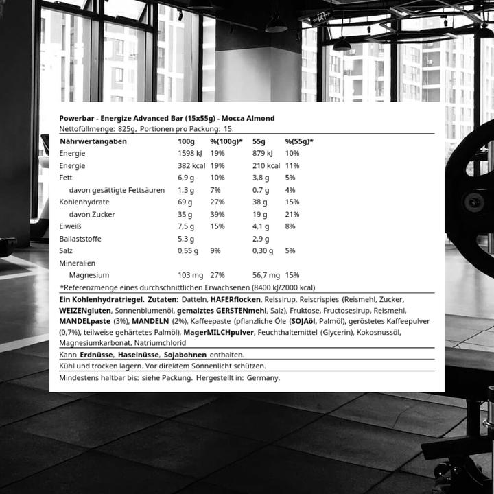 Image du produit Powerbar Energize Advanced (825 g, 15 pcs)