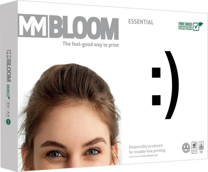 Actual product image MM Bloom Copy paper Essential A4 80g 500BL white (A4, 500 Sheets, 80 g/m²)