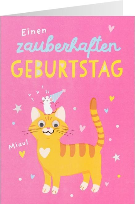 Produktbild Sheepworld Geburtstagskarte - Einen zauberhaften Geburtstag - Miau!