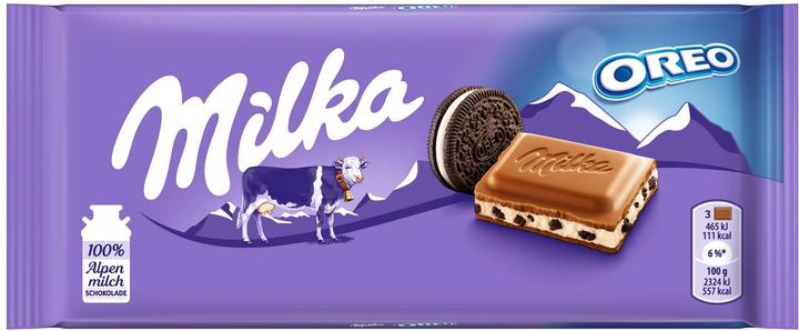 Image du produit Milka Tablette de chocolat Oreo 100 g (100 g)