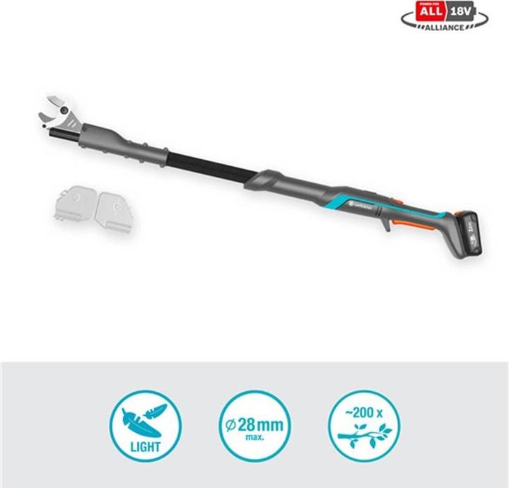 Actual product image Gardena Battery Tree Shears EasyCut 110/18V P4A solo