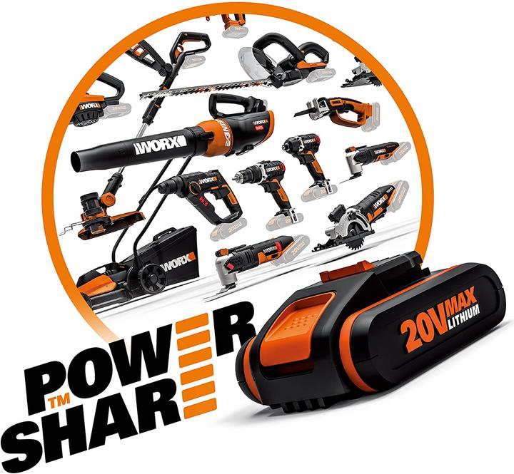 Productafbeelding Worx Accu slagmoersleutel 20V WX261.9 (Oplaadbare batterij)