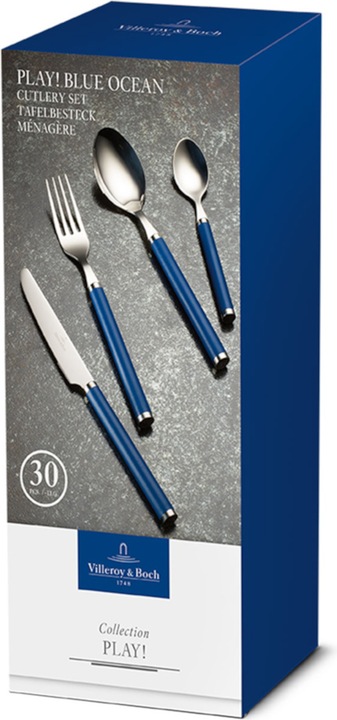 Produktbild Villeroy & Boch Tafelbesteck 30tlg. Play! blue ocean (30 Stück, Besteck Set)