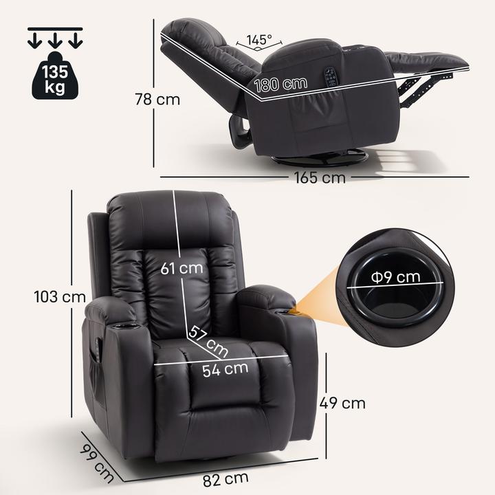 Actual product image Homcom Massage chair