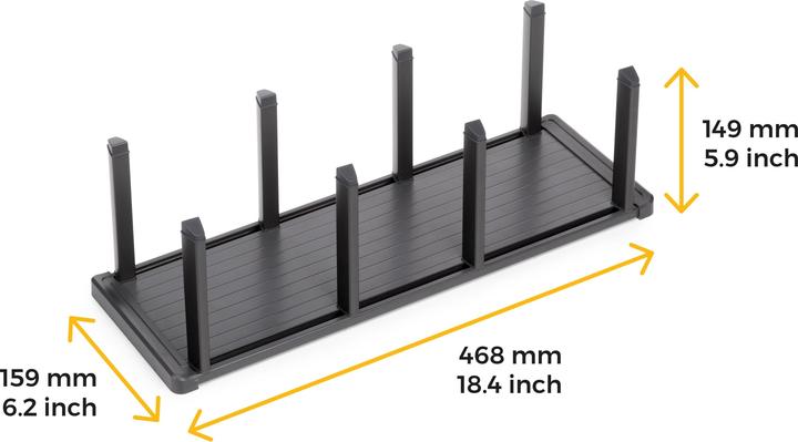 Produktbild Emuca Orderbox vertikaler Tellerhalter für Schublade