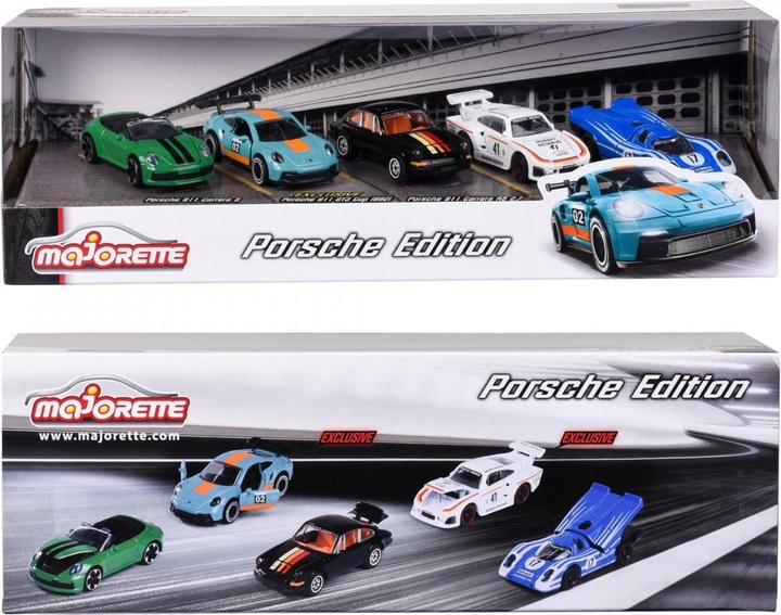 Immagine prodotto Majorette Porsche 5 pezzi confezione regalo