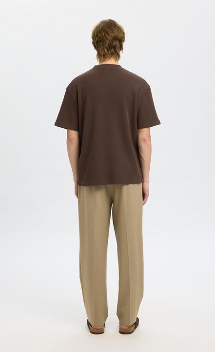 Actual product image Selected Relaxed Fit Waffelmuster T-Shirt (XL)