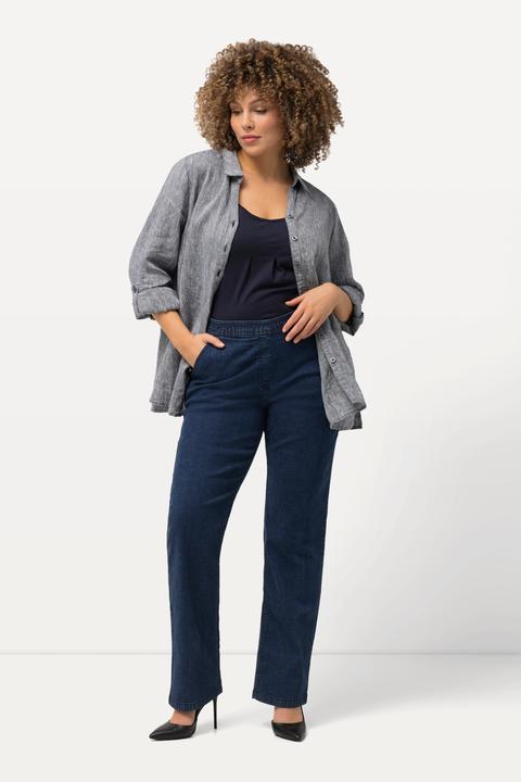 Image du produit Ulla Popken Jean Mandy, jambe droite et taille élastique (66)
