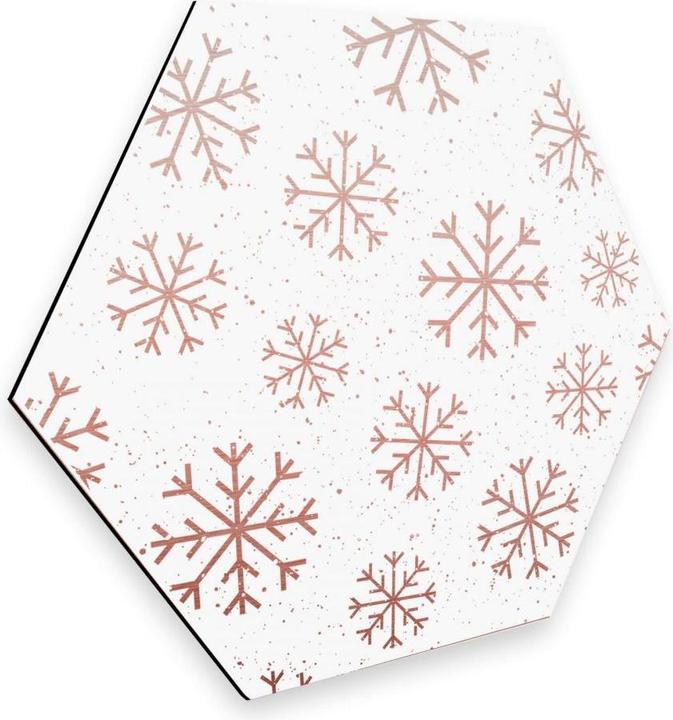 Image du produit Trenddeko Effet cuivre Flocons de neige Cristaux de glace (25 x 22 cm)