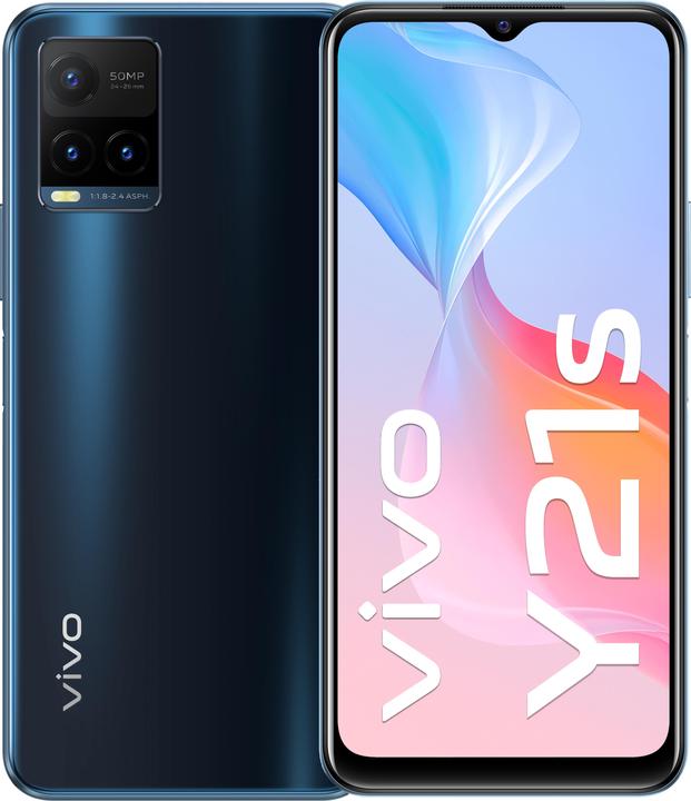 Vivo Y21s (128 GB, Midnight Blue, 6.51", Dual SIM, 4G)
