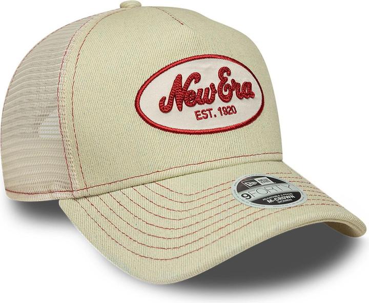 Produktbild New Era Damen A-Frame Trucker Cap - BRAND PATCH beige