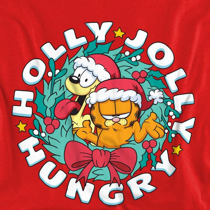 Immagine prodotto Garfield Holly Jolly Hungry Felpa Natale Odie Adulto Unisex (M)