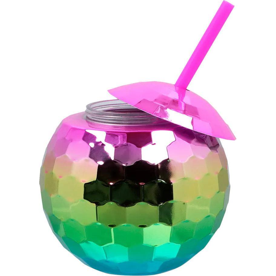 Boland Discokugel Trinkkugel mit Strohhalm 650ml 11cm