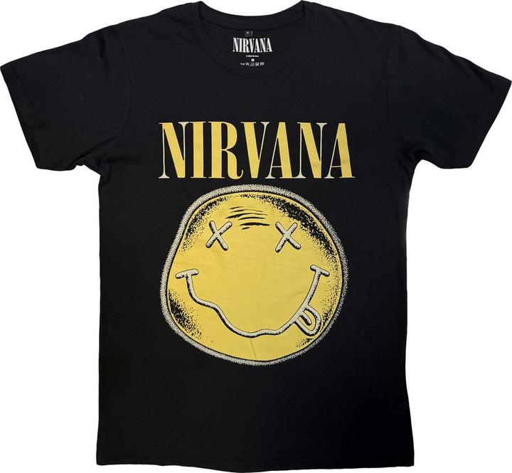 Produktbild Nirvana Happy Face Infill Distressed TShirt (S)