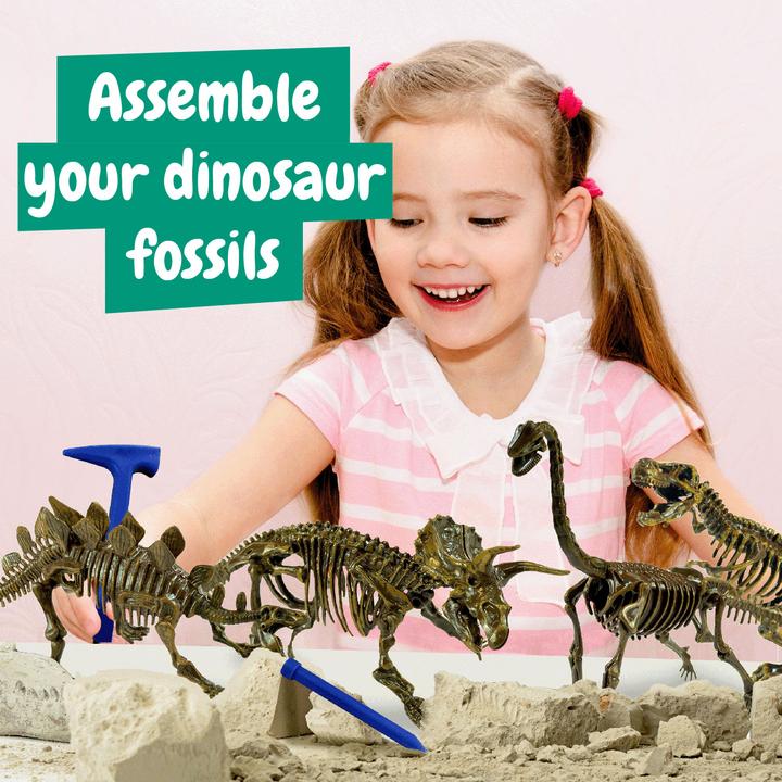 Produktbild Science4you Dino Ausgrabungsset 4 in 1 - Dino Spielzeug, 4 Dinosaurier Ausgraben - Fossilien Ausgrab