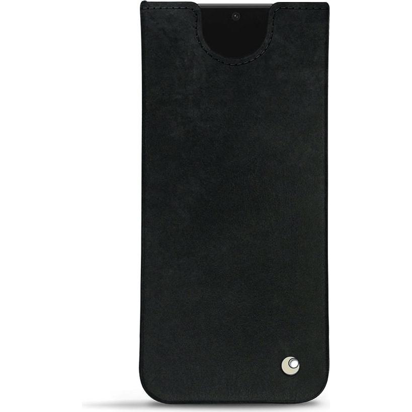 Noreve Lederschutzhülle Samsung Galaxy S21 FE (Samsung Galaxy S21 FE), Smartphone Hülle, Schwarz