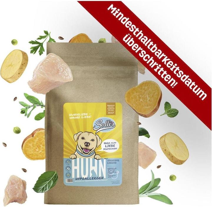 Produktbild Sollis Trockenfutter Hund Huhn 2kg (Regular) (Adult, 1 Stk., 2000 g)
