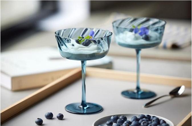 Produktbild Lyngby 30 cl - Glas - Blå (30 cl, 4 Gläser, Sektgläser)