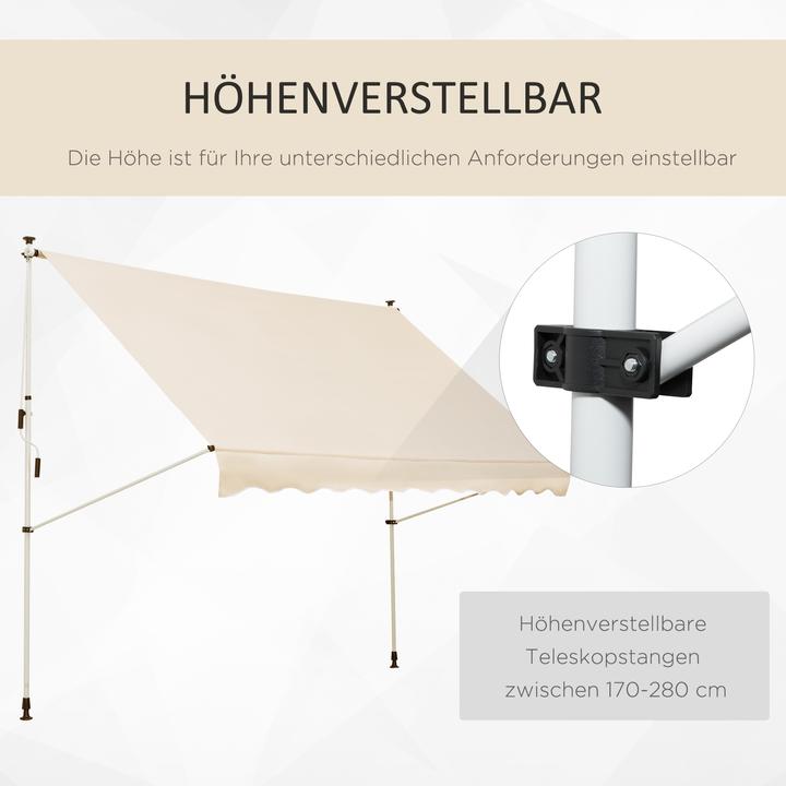 Actual product image Outsunny Balcony awning (3 m)