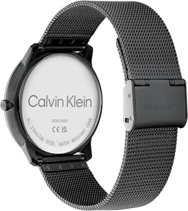 Immagine prodotto Calvin Klein Orologio analogo al quarzo con quadrante nero e cinturino a maglia (Orologio da polso analogico, 40 mm)