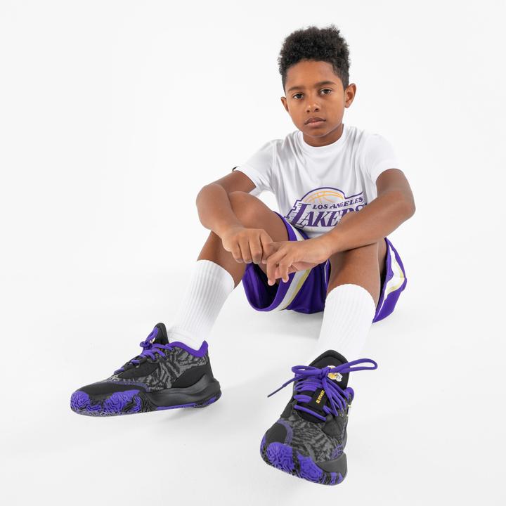 Produktbild Tarmak Kinder Basketball Schuhe niedrig NBA Lakers - Fast 900 Low-1 schwarz (34)