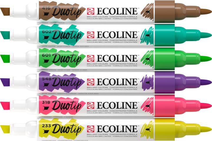 Produktbild Talens ECOLINE DUOTIP - Farbstifte Set (6x)
