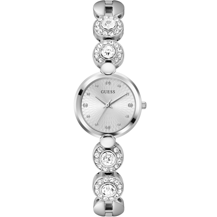Immagine prodotto Guess P SLV CS / SUN SLV DL / P SLV BRCT W/ CRYS W/ ADJT G LINKS Orologio da polso (26 mm)