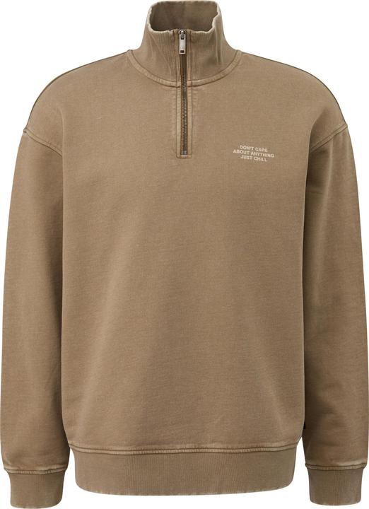 Produktbild s.Oliver Sweatshirt Gewaschener Sweat-Troyer mit Brustprint (M)