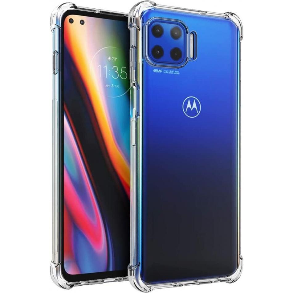 Screenguard Motorola Moto G 5G Plus Hülle Crystal Soft Airbag Bumper (Motorola Moto G 5G Plus), Smartphone Hülle, Transp...
