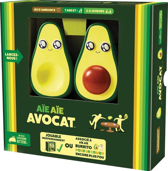 Actual product image Exploding Kittens Jeu - Aie Aie Avocat (2 - 6 Players)