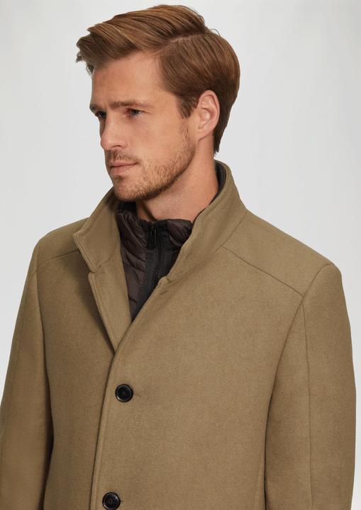 Actual product image S.Oliver Outdoor-Mantel Mantel aus Wollmix mit fixiertem Stepp-Einsatz