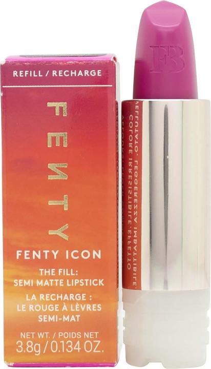 Actual product image Fenty Beauty Icon The Fill Semi-Matte Lipstick 3.8g - Tropic Doll Refill (Tropic Doll)