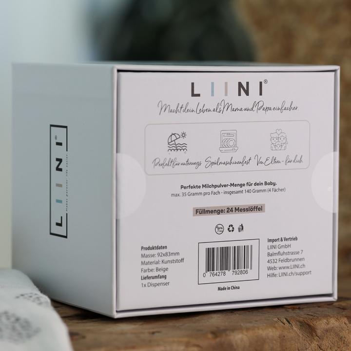 Image du produit Liini Portionneur de lait en poudre pour bébé en déplacement