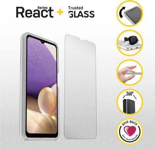 Actual product image OtterBox React + Glass Bundle - Kit (Samsung Galaxy A12)