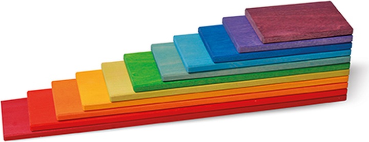 Grimm's Building plates rainbow, 11 parts