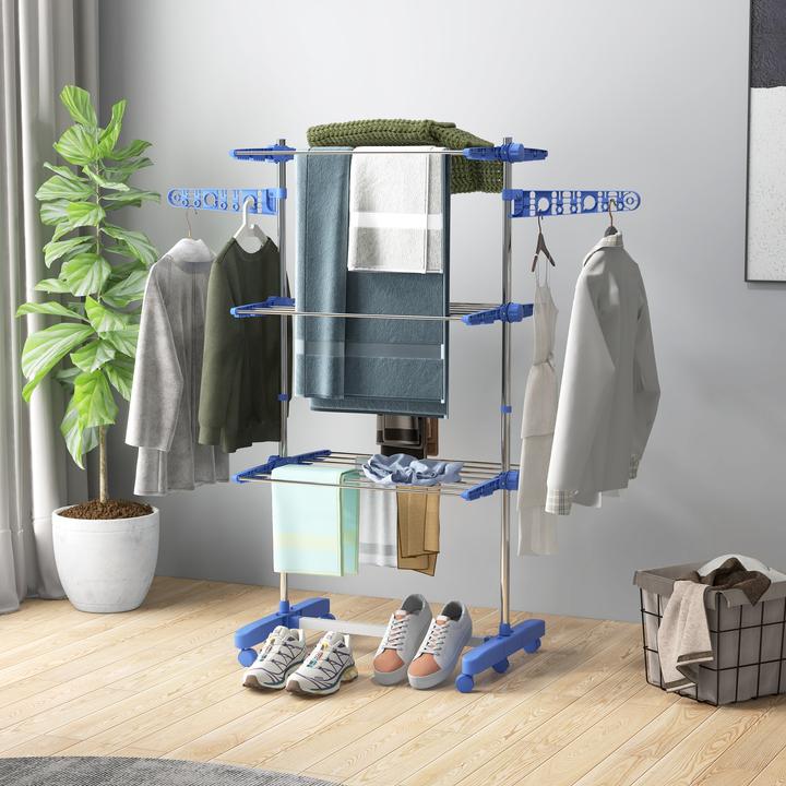 Actual product image Homcom Wäscheständer mit Kleiderhaken