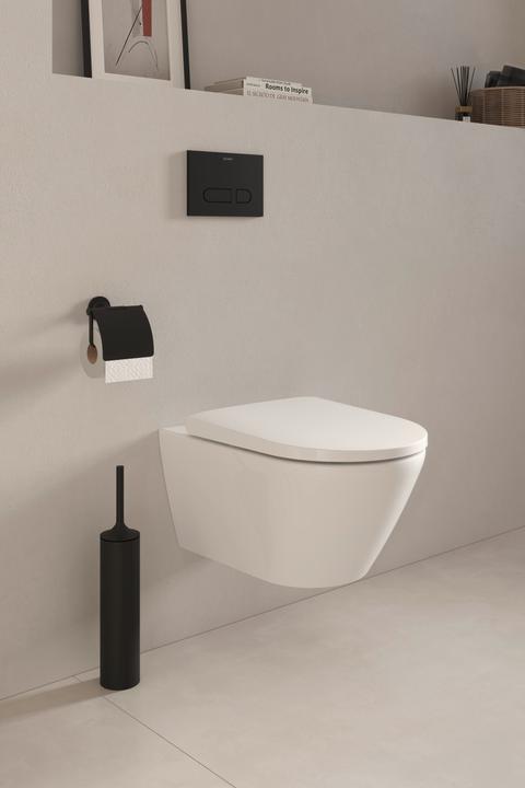 Actual product image Duravit Brush set Starck T floor standing black matt