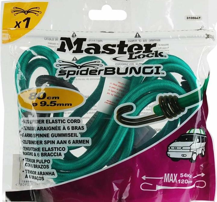 Actual product image Master Lock Spider Rubber Tension cables