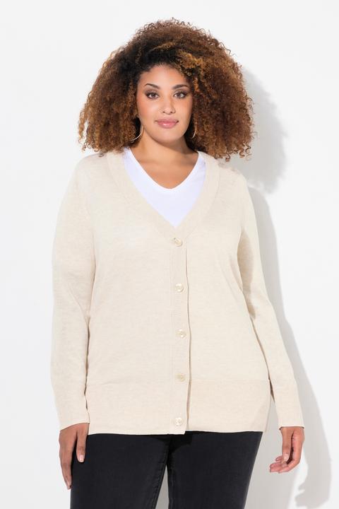 Actual product image Ulla Popken Classic Button Cardigan Sweater (50, 52)