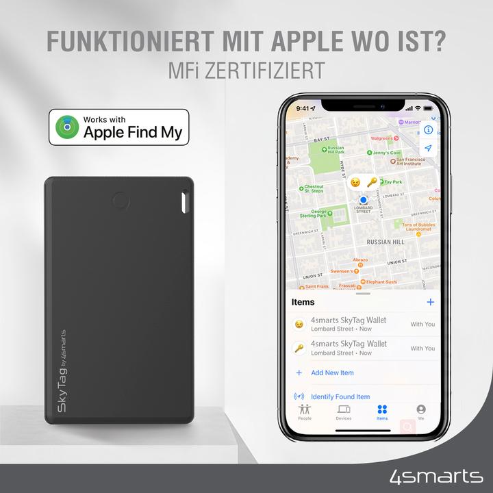 Immagine prodotto 4smarts Portafoglio SkyTag Set da 2 (iOS, Mac OS, iPadOS)