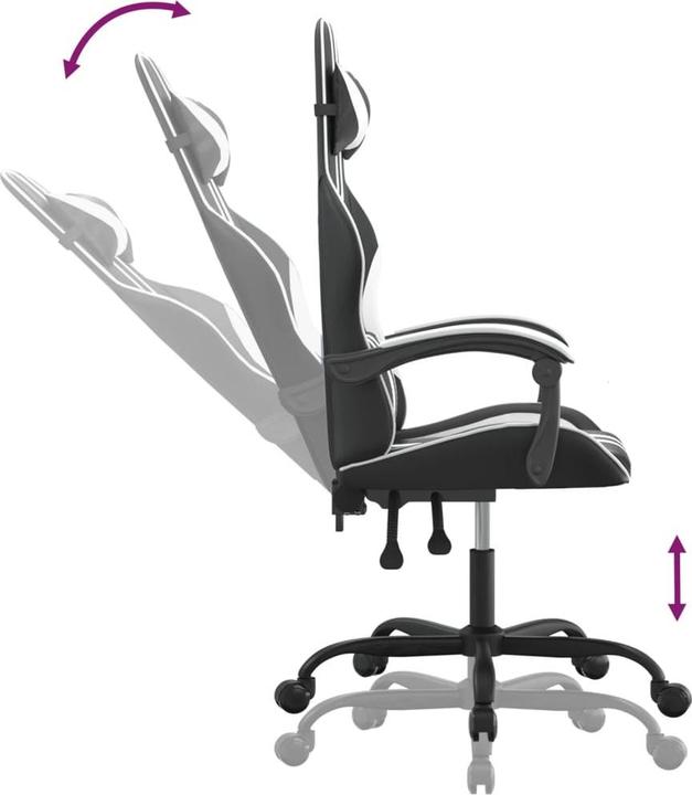 Immagine prodotto vidaXL Gaming-Stuhl (44.50 - 54.50 cm)