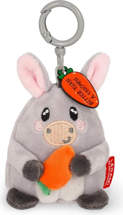 Legami Plüsch-Schlüsselanhänger - Super Soft! - Tiny - Donkey