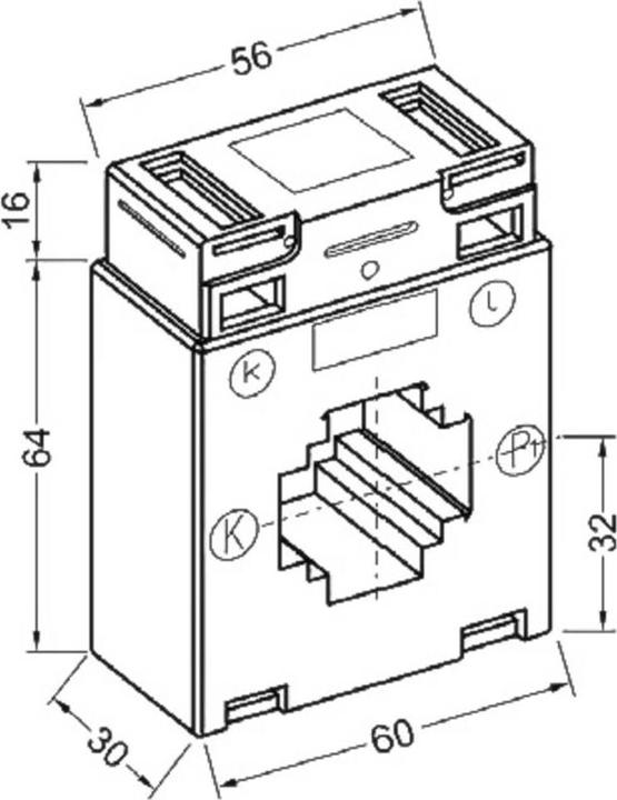 Produktbild Celsa AST 315 750/5A 10VA Kl. 1 Aufsteckstromwandler Primärstrom 750A Sekundärstrom 5A Leiterdurch