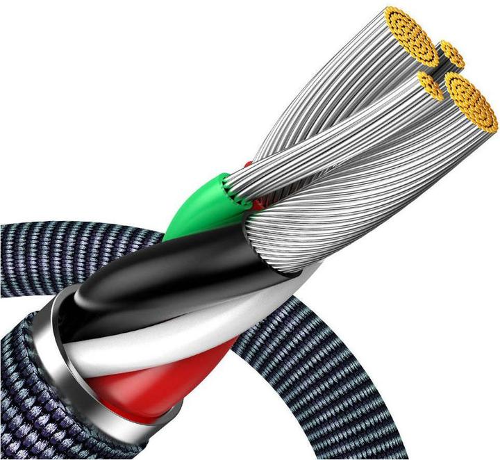 Immagine prodotto Baseus Crystal Shine Series Fast Charging Data Cable USB to iP 2.4A 1.2m Black (1.20 m)