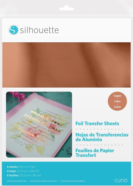 Silhouette Transferfolie kupfer